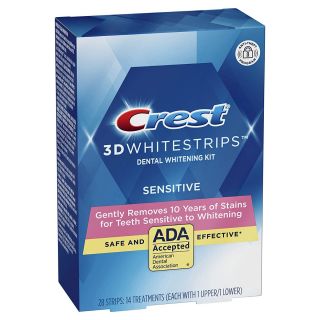 Crest 3D Whitestrips Sensitive Teeth Whitening Kit, 14 Treatments