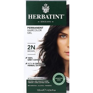 Herbatint Permanent Hair Color Gel 135 Ml, 2N Brown, 4.56 Fl Oz