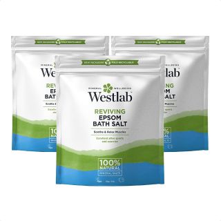 Westlab - Reviving Epsom Salt - 15kg Resealable Pouch - 100% Natural, Pure & Unscented Mineral Salts - Supports Sleep and Relieves Aching Muscles