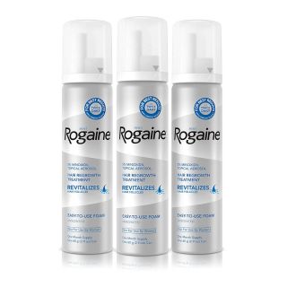 Men's Rogaine 5 Pure Minoxidil Foam for Hair Loss and Hair Regrowth, Topical Treatment for Thinning Hair, 3-Month Supply