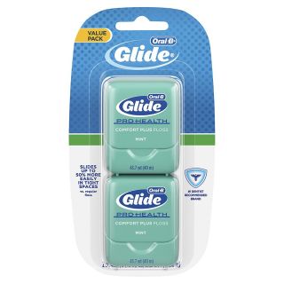 Oral-B Glide Pro-Health Comfort Plus Dental Floss, Mint, 40 M, Pack of 2