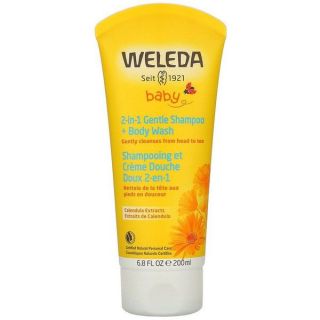 WELEDA BABY Calendula 2-in-1 Gentle Shampoo + Body Wash, 200ml