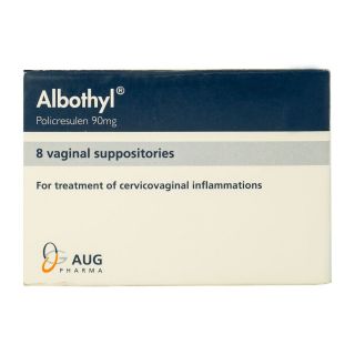 Albothyl 90 mg - 8 Vaginal Suppositories