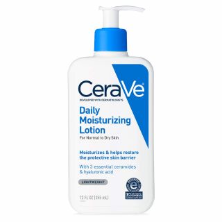 CeraVe Daily Moisturizing Lotion for Dry Skin  Body Lotion & Facial Moisturizer with Hyaluronic Acid and Ceramides  12 Ounce