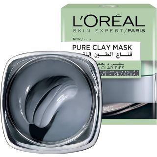 L'Oréal Paris, Face Mask, Detoxifies & Clarifies, Pure Clay, 50 ml
