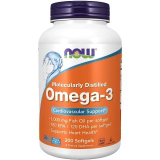 Now Foods, Omega-3, Cardiovascular Support, 200 Soft Gels