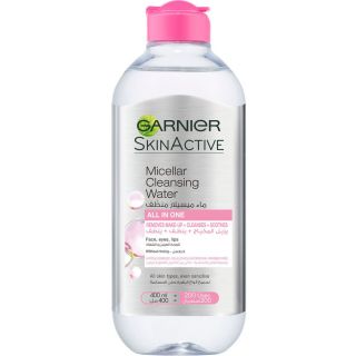 Garnier Micellar Water Face Eyes Lips Cleanser and Daily Make-up Remover, 400ml