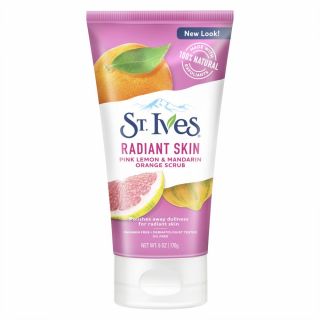 St. Ives Even And Bright Pink Lemon And Mandarin Orange Face Scrub, 6 oz