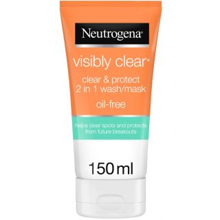 Neutrogena Visibly Clear 2-in1 Facial Wash Mask - 150 ml