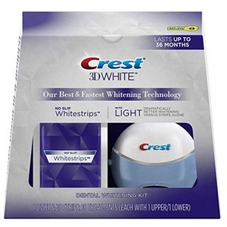 Crest 3D White Whitestrips with Light Teeth Whitening Kit 10 Treatments
