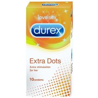 Durex Extra Dots Condoms- 10 Count