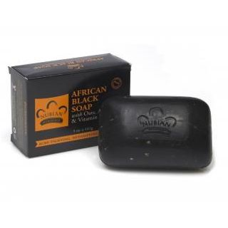 صابون الاسود الافريقي african black soap with oats &vitamin E