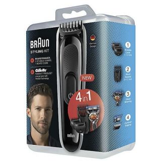 Braun Styling Kit 4-In-1 Hair and Beard Trimmer For Men - SK3000
