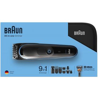 Braun Multi Grooming Kit MGK3980 – 9-in-1 Precision Trimmer for Beard and Hair Styling
aمجموعة براون لتشذيب الشعر للرجال MGK3980 مع 9 ملحقات - و جيليت فيوجن
