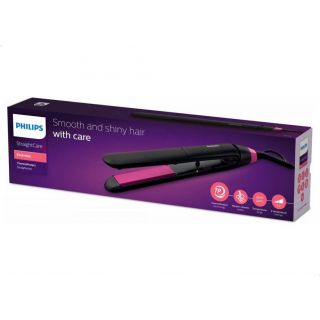 Philips Essential BHS375/00 hair styling tool Straightening brush Warm Black,Pink 1.8 m Essential BHS375/00, Straightening brush, Warm, 220 °C, 60 s, Black,Pink, 1.8 m
