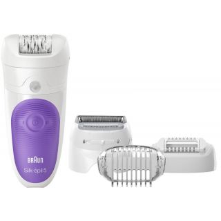 Braun Silk-epil 5 5-541 Wet & Dry Epilator With 4 Extras including a Shaver Head and a Trimmer Cap
