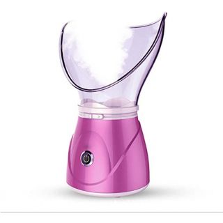 Facial Steamer Sinus Steamer Facial Skin Moisturizing Mask Sauna Spa Steamer with Aroma Diffuser Humidifying Function,Pink