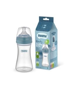 Mooma Kindy Feeding Bottle +18 Months - 250ml / 8oz - Anti-Colic Valve - Fast Flow - BPA Free