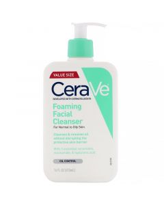 CeraVe, Ultra-Foaming Facial Cleanser, for Normal to Oily Skin, 16 fl oz (473 ml)
