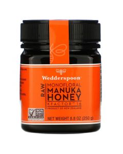 Wedderspoon, Raw Manuka Honey Mono-nectar, KFactor 16, 8.8 lbs (250 g)
