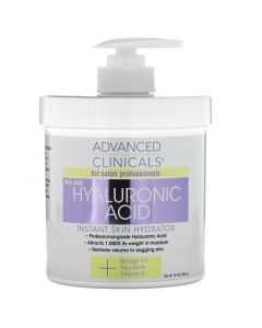 Advanced Clinicals, Hyaluronic Acid, Instant Skin Moisturizer, 16 oz (454 g)
