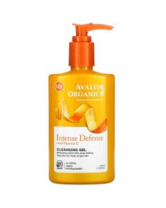 Avalon Organics, Intensive Protection with Vitamin C, Cleansing Gel, 8.5 fl oz (251 ml)