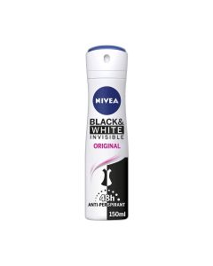 Nivea Black & White Original Anti-Perspirant Deodorant Spray - 150ml