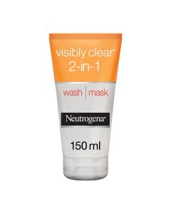 Neutrogena Visibly Clear & Protect 2in1 Face Wash Mask - 150ml