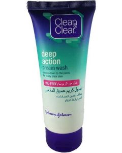 Clean & Clear Deep Cleansing Oil Free Cream Wash - 100ml