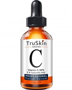 TruSkin Naturals Vitamin C Serum for Face, Topical Facial Serum with Hyaluronic Acid & Vitamin E, 1 fl oz.
