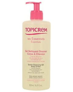 Topicrem Essentials Gentle Cleansing Gel Body And Hair, 500Ml
