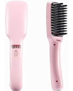 2 in 1 Ionic Hair Straightener Brush
