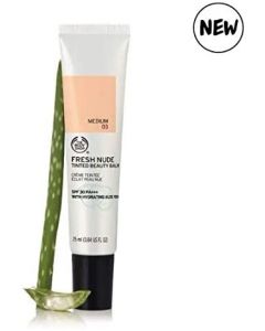 The Body Shop Fresh Nude BB Cream Medium 03 25ml - Tinted Beauty Balm withHydrating Aloe Vera SPF or FPS 30 PA+++