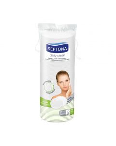 Septona Daily Clean Round Double Face Cotton Pads - 70pcs 
