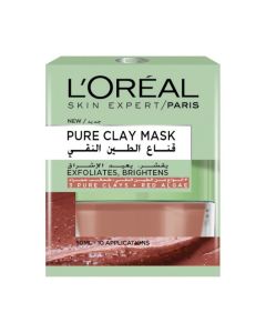 L'Oreal  Skin Expert Pure Clay Mask Exfoliates & Brightens - 50ml