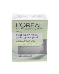 L'Oreal Skin Expert Pure Clay Mask Purifies and Matifies - 50ml