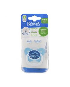 Dr. Brown's Prevent Suction Free Air Channel Pacifier 0-6m - Blue