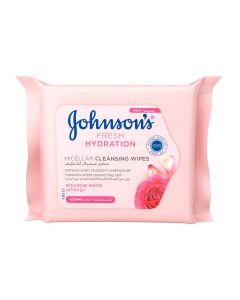 Johnson's Fresh Hydration Micellar Cleansing Wipes â€“ 25wipes