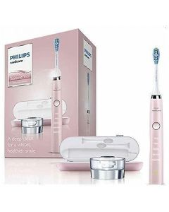 Philips Sonicare DiamondClean - Latest Model - 3rd Generation Electric Toothbrush, Pink Edition (2-pin Plug with USB Travel Charger)
