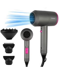 Innoo Tech Professional Hair Dryers 2000W Powerful AC Motor Fast Drying Ionic Hair Dryer with 2 Speed 3 Heat Setting, Cool Shot Button with 1 Diffuser & 2 Concentrator for Multi Women Man Hairstyles