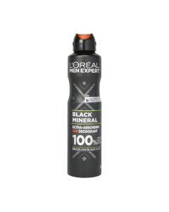 L'Oreal Men Expert Black Mineral Deodorant - 250ml