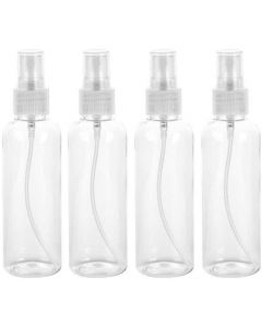 4Pcs 100ML Sprayer Spray Bottles, Refillable Container Watering Can Travel Toiletries Liquid Containers For Cleaning, Plants, Misting (Size : 100ml)