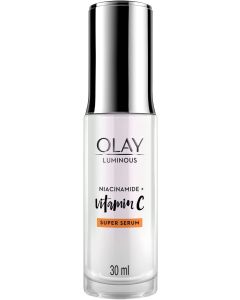 Olay Super Serum: Luminous Serum With Niacinamide + Vitamin C For Even & Glowing Skin, Sulphate & Parbene Free, 30 ML