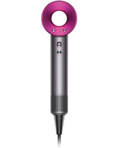 Dyson Supersonic Hair Dryer (includes four attachments - diffuser, smoothing nozzle, styling concentrator, gentle air dryer) (Fuchsia Pink/Iron)
