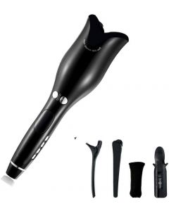 Automatic Hair Curler Roller Air Spin N Curl 1 Inch Ceramic Rotating Magic Hair Curling Iron for All Hair Types LCD Digital Display
