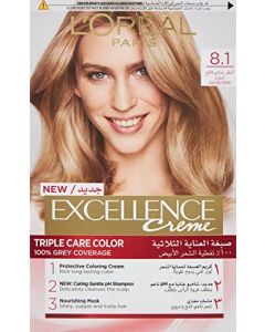 L'Oréal Excellence Crème 8.1 Light Ash Blonde 