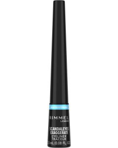Rimmel London, Exaggerate Waterproof Liquid Eyeliner, Black, 2.5 Ml