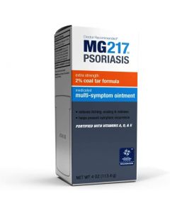 MG217 Multi Symptom Relief 2% Coal Tar Medicated Psoriasis Ointment oz Jar, 4 Oz