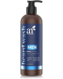 ArtNaturals Natural Beard Shampoo Wash - (8 Fl Oz / 236ml) - Infused with Aloe Vera, Tea Tree and Jojoba Oil - Sulfate Free