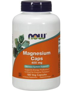 Now Magnesium 400 Mg, 180 Veg Capsules